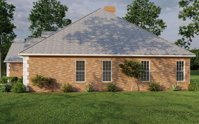 Ranch House Plan #110-00417 Elevation Photo