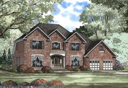 Early American House Plan #110-00418 Elevation Photo