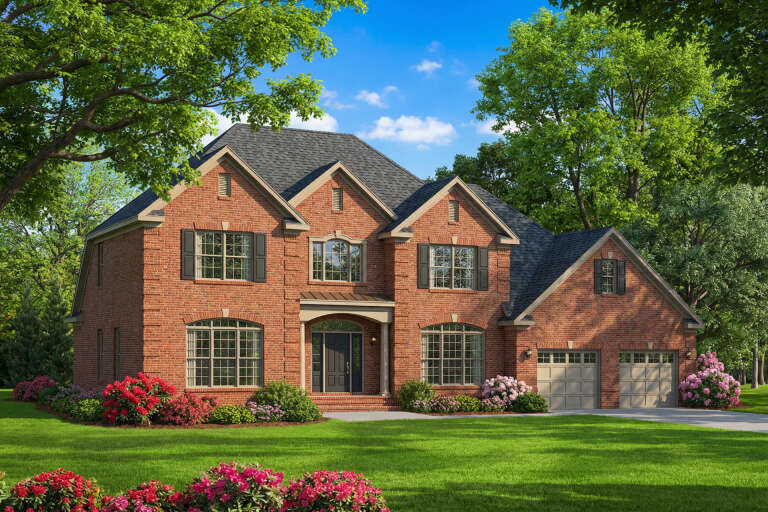 House Plan House Plan #5367 Angled Front Elevation