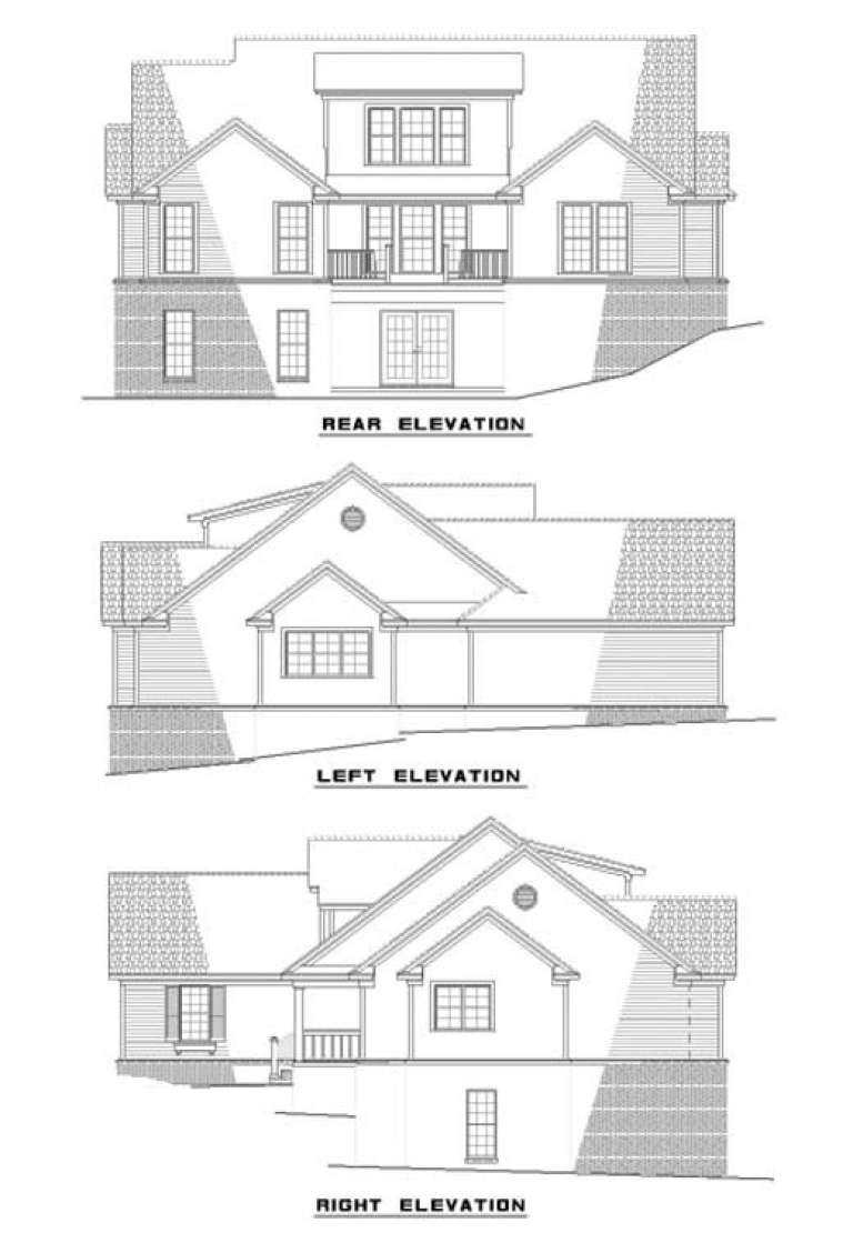 Country House Plan #110-00419 Elevation Photo