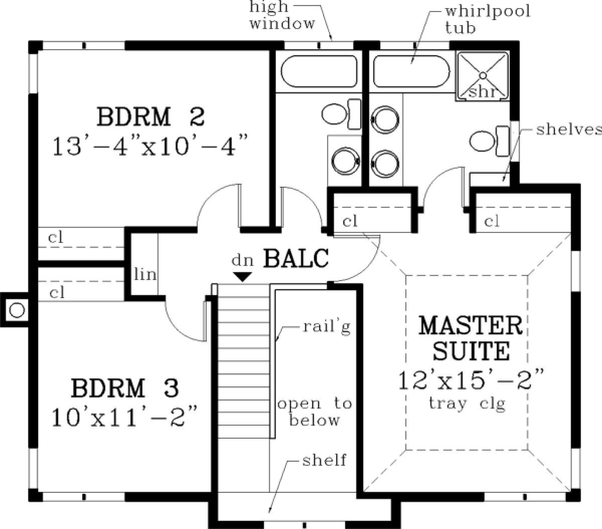 Floorplan 2 for House Plan #033-00098