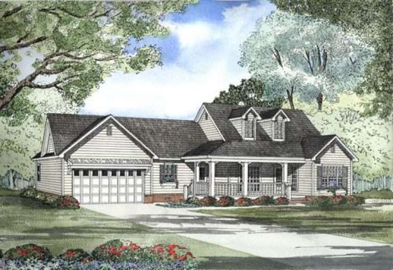 Country House Plan #110-00421 Elevation Photo