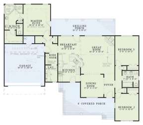 Floorplan 1 for House Plan #110-00421