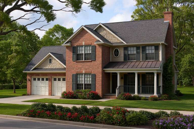 House Plan House Plan #5371 Angled Front Elevation