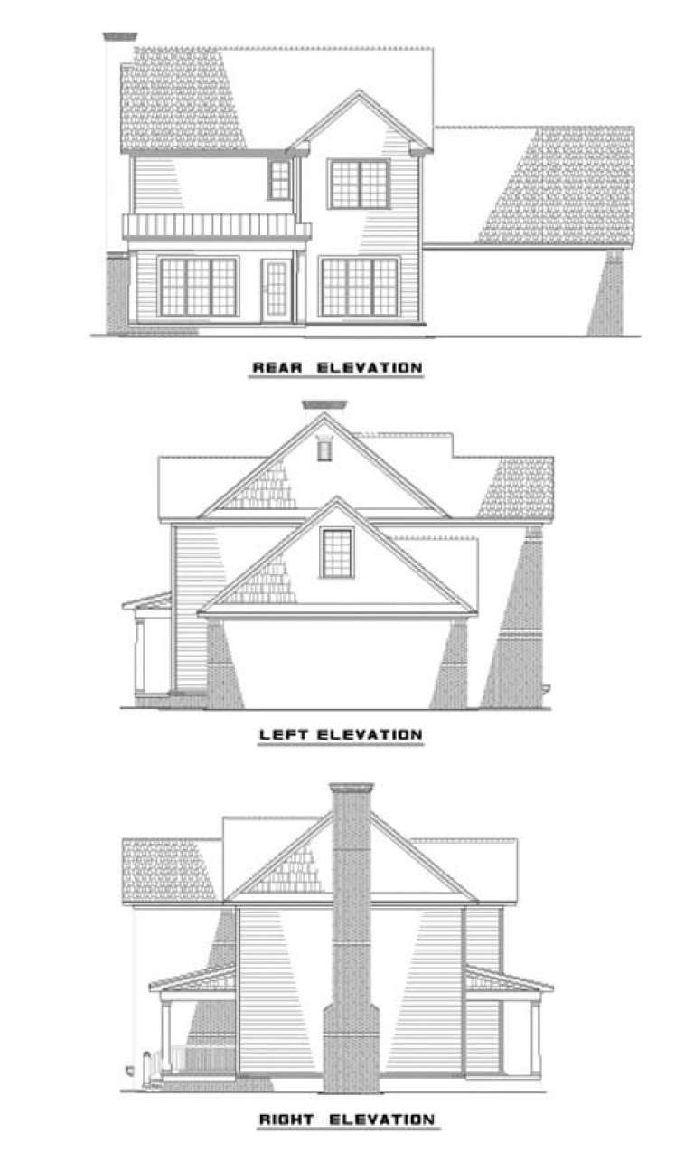 Traditional House Plan #110-00422 Elevation Photo