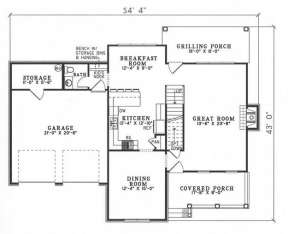 Floorplan 1 for House Plan #110-00422