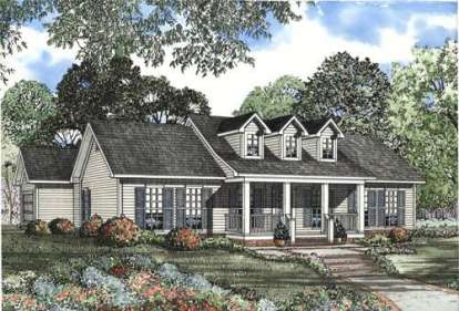3 Bed, 2 Bath, 1597 Square Foot House Plan - #110-00423