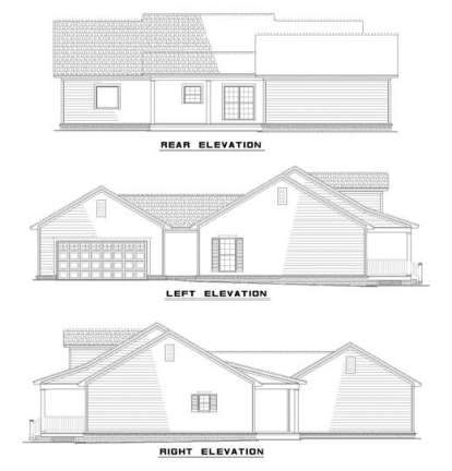 Southern House Plan #110-00423 Elevation Photo