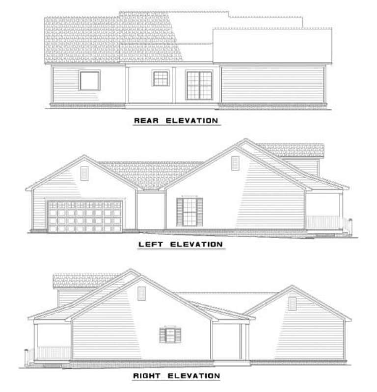 Southern House Plan #110-00423 Elevation Photo
