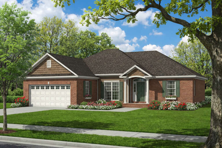 House Plan House Plan #5373 Angled Front Elevation