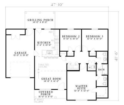 Floorplan1 for House Plan #110-00425