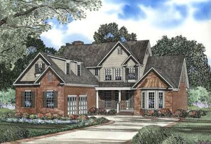 4 Bed, 2 Bath, 2886 Square Foot House Plan - #110-00426