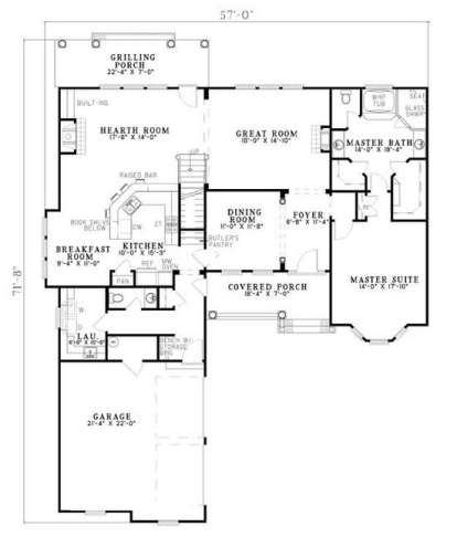 Floorplan 1 for House Plan #110-00426