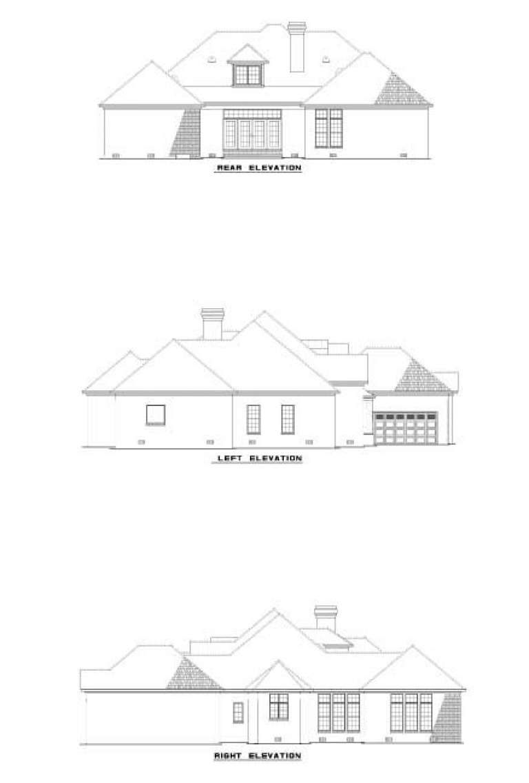 French Country House Plan #110-00427 Elevation Photo