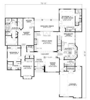 Floorplan 1 for House Plan #110-00427