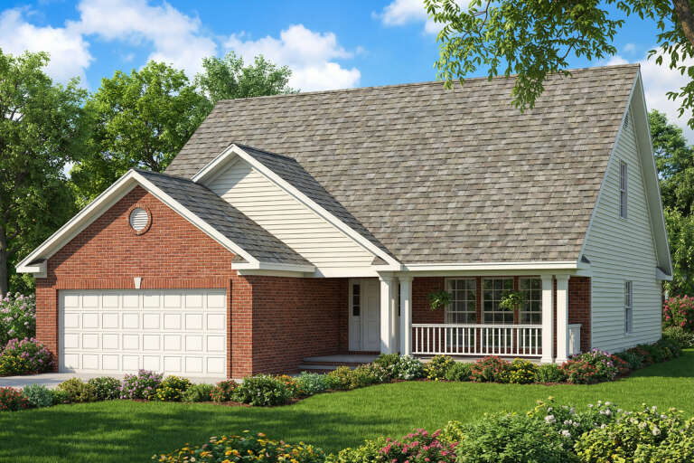 House Plan House Plan #5378 Angled Front Elevation