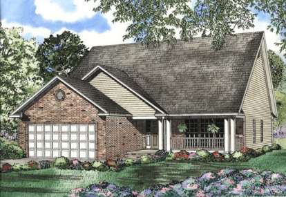 Country House Plan #110-00430 Elevation Photo