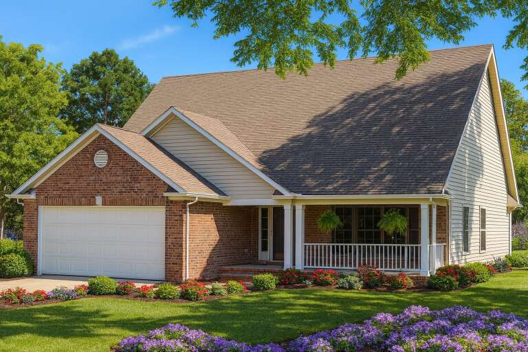 House Plan House Plan #5379 Angled Front Elevation