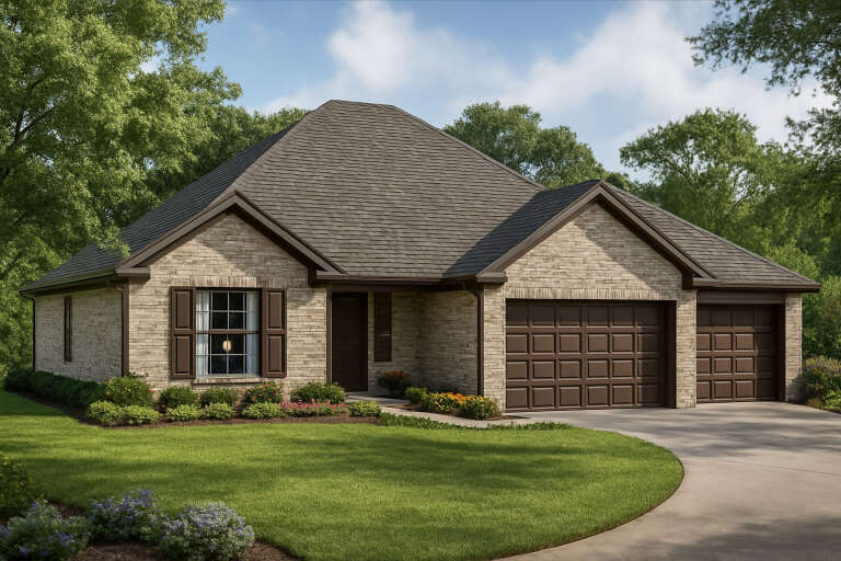 House Plan House Plan #5381 Angled Front Elevation