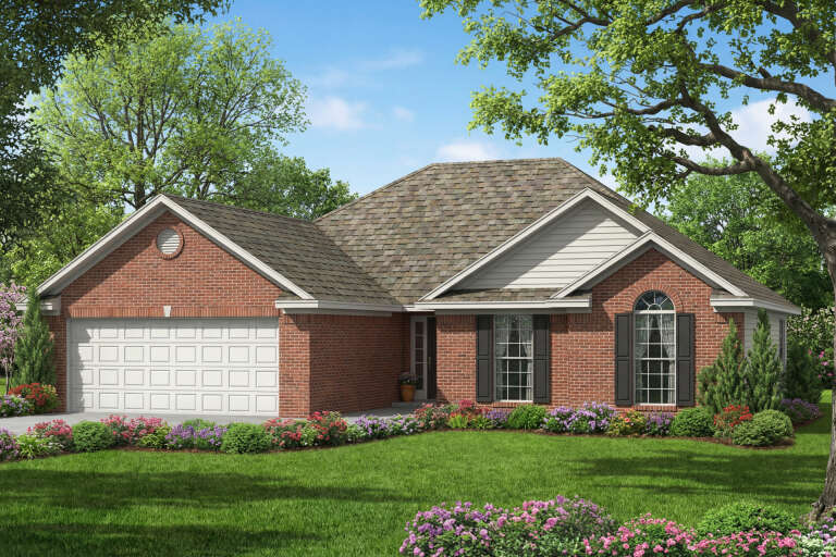House Plan House Plan #5383 Angled Front Elevation
