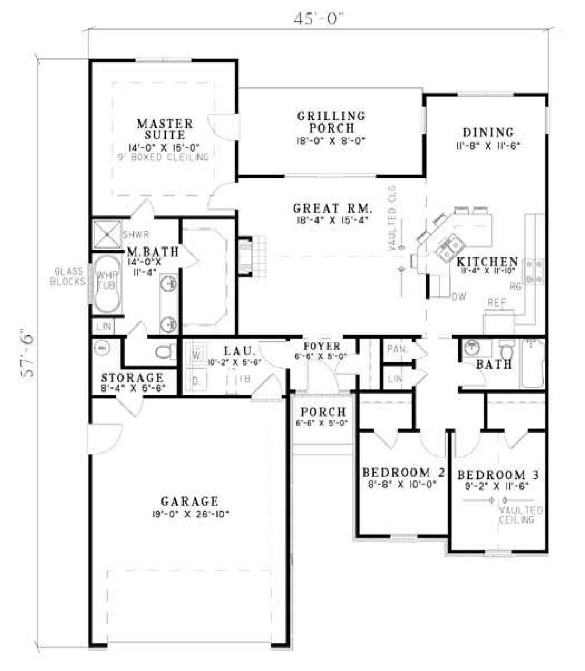 Floorplan 1 for House Plan #110-00434