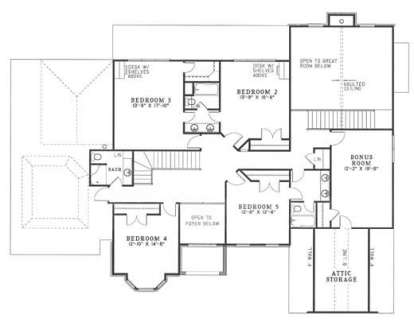 Second Floor for House Plan #110-00436