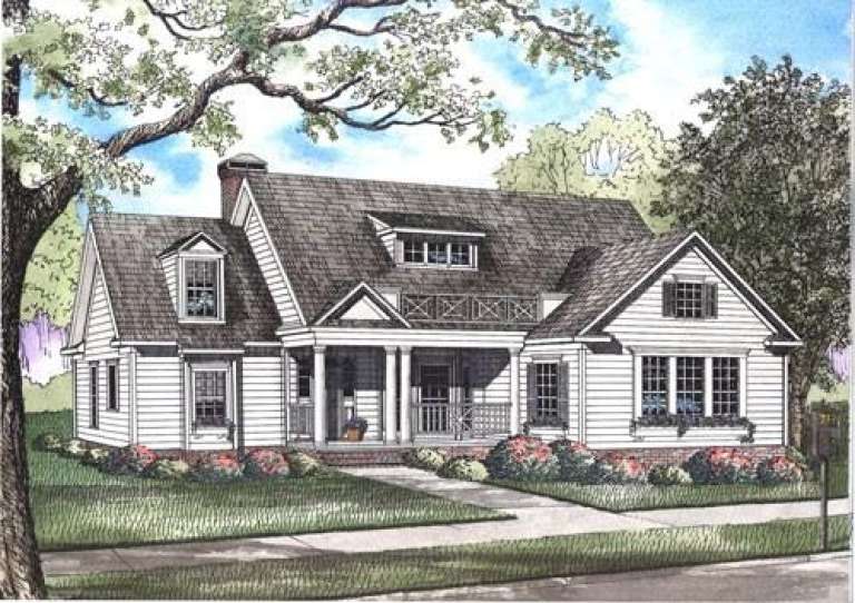 Traditional House Plan #110-00437 Elevation Photo