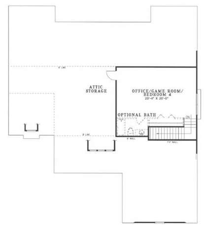 Second Floor for House Plan #110-00437