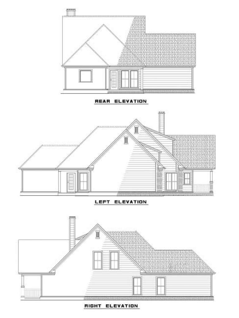 Country House Plan #110-00438 Elevation Photo