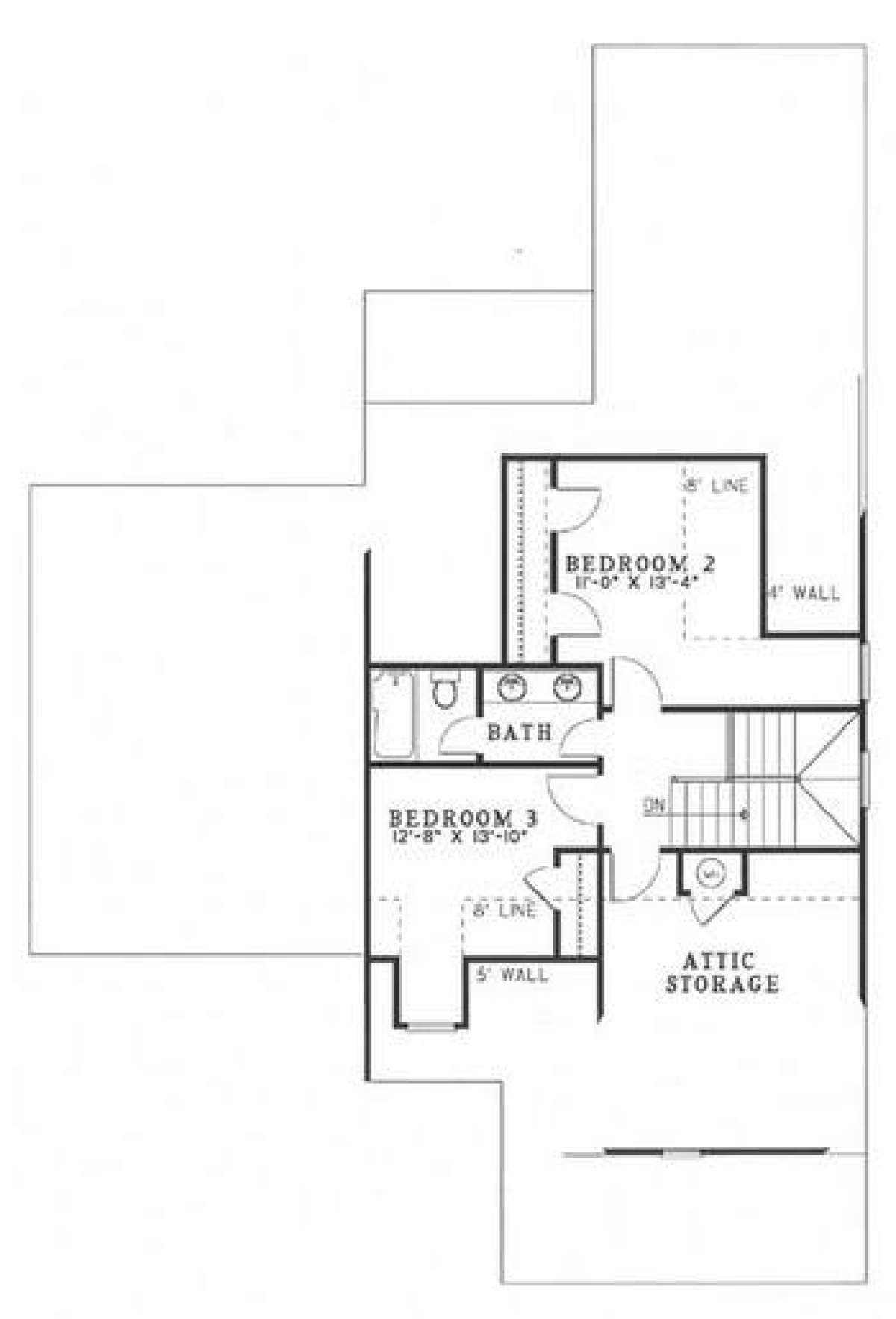 Floorplan 2 for House Plan #110-00438