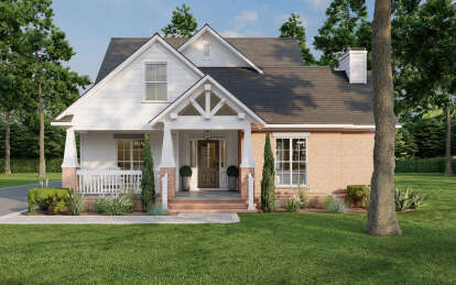 Traditional House Plan #110-00442 Elevation Photo