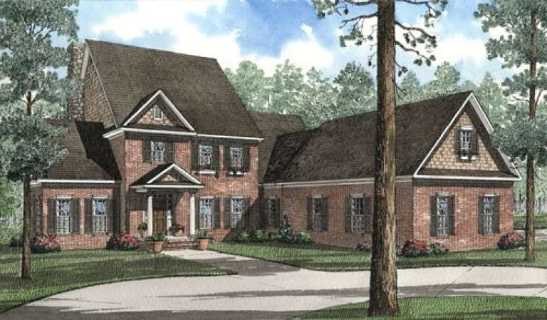 Traditional House Plan #110-00443 Elevation Photo