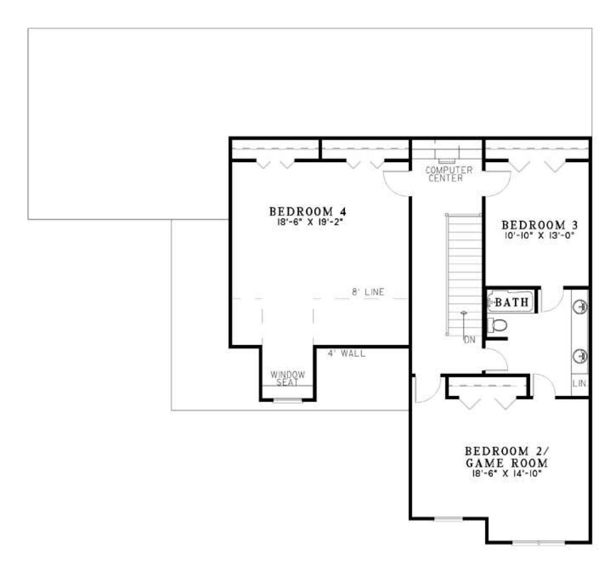 Floorplan 2 for House Plan #110-00445
