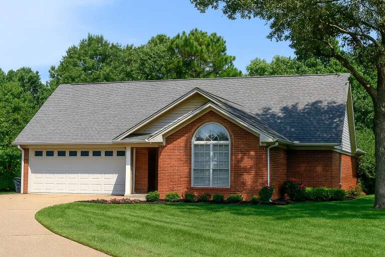 House Plan House Plan #5395 Angled Front Elevation