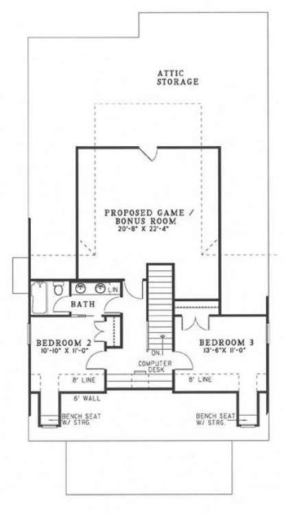 Floorplan 2 for House Plan #110-00447
