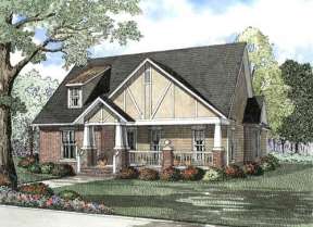 Bungalow House Plan #110-00449 Elevation Photo