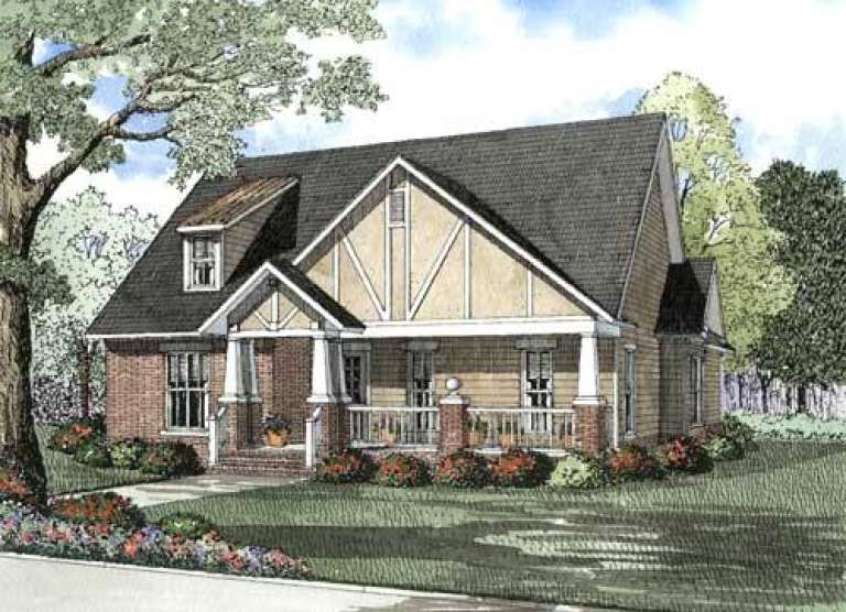Bungalow House Plan #110-00449 Elevation Photo