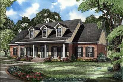 Southern House Plan #110-00450 Elevation Photo