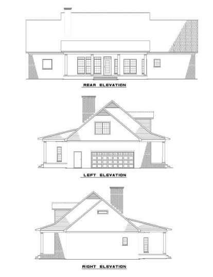 Southern House Plan #110-00450 Elevation Photo