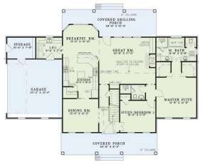 Floorplan 1 for House Plan #110-00450
