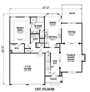 Main Floor for House Plan #009-00037