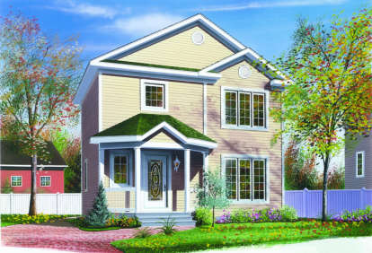3 Bed, 1 Bath, 1266 Square Foot House Plan - #034-00126