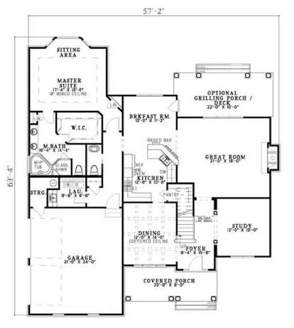 Main Floor for House Plan #110-00451