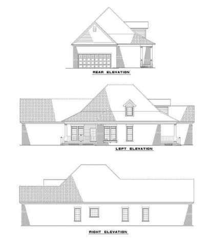 Traditional House Plan #110-00452 Elevation Photo