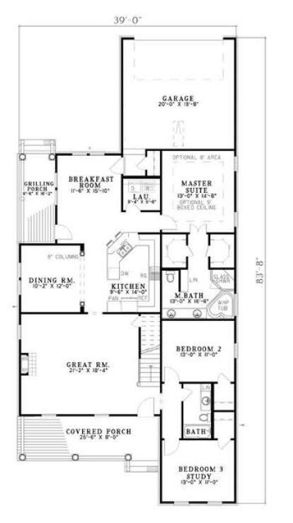 Main Floor  for House Plan #110-00452