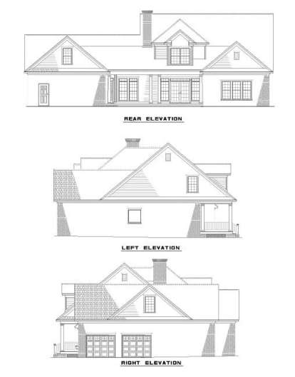 Traditional House Plan #110-00453 Elevation Photo