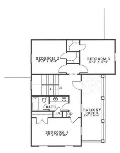 Second Floor for House Plan #110-00454