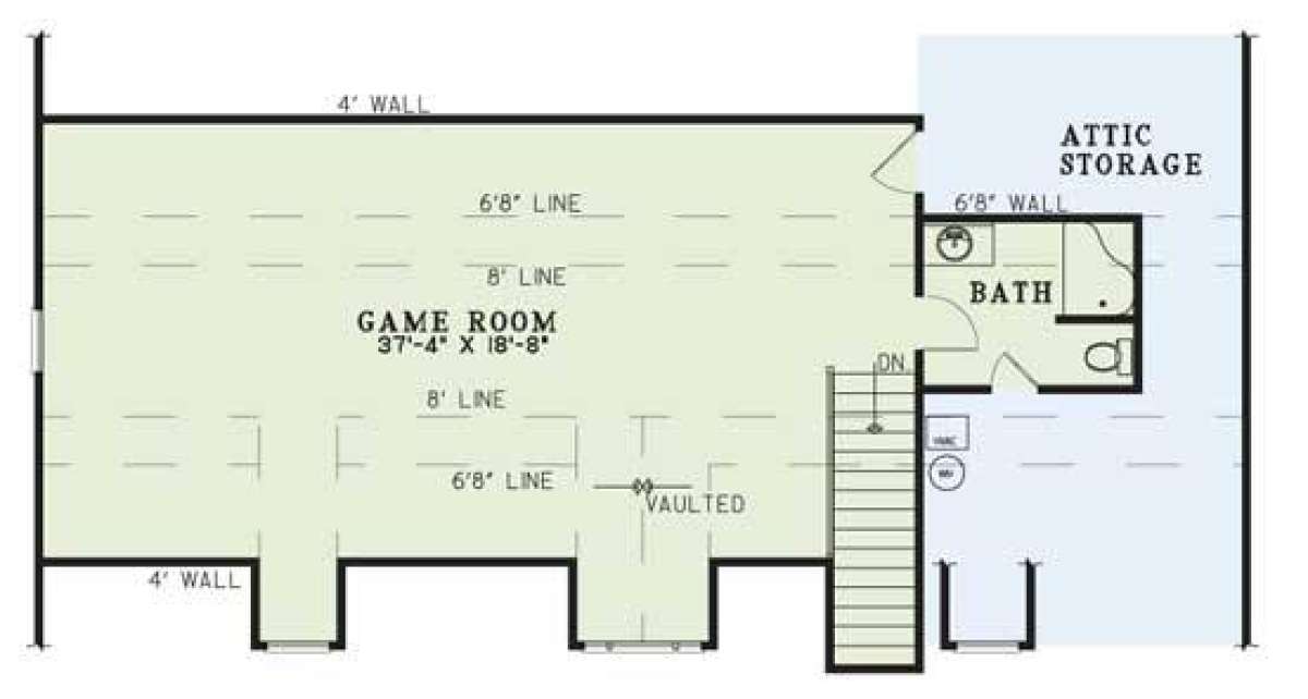 Floorplan 2 for House Plan #110-00455