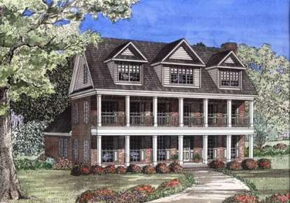 Country House Plan #110-00456 Elevation Photo