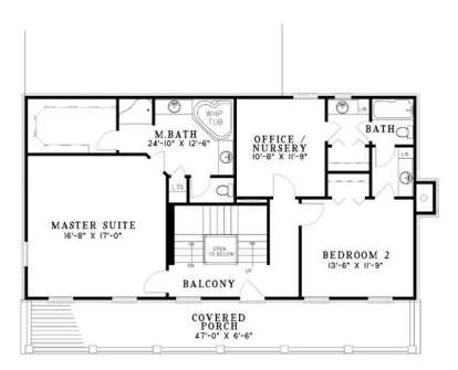 Floorplan 2 for House Plan #110-00456